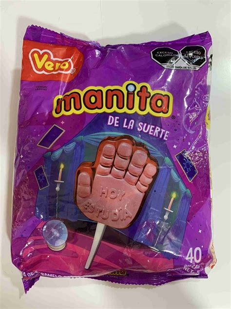 Bolsa De Paletas De Manita De La Suerte 40 Piezas Dulcería Viva Piñata