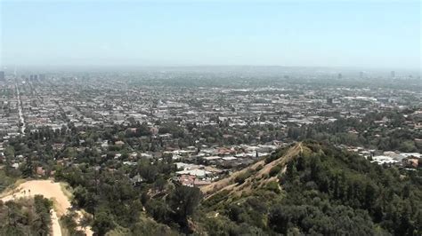 Panoramic View From Griffith Park Observatory In Los Angeles California
