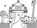 Zoo Coloring Pages Printable Kids Print sketch template