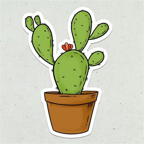 Pin By Romyna Alejanra On Sticker Cactus Stickers Sticker Design