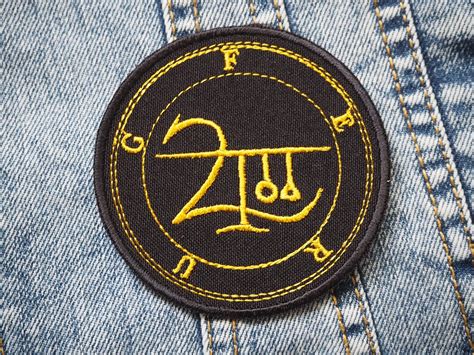 Demons Sigils Embroidered Patches Lucifer Satan Occult Etsy