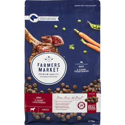 Using decades of pet nutrition research (and a little common sense), our founders worked with top vet nutritionists to create a fresh, convenient pet food service. Farmers Market Beef & Farm Vegetables Dry Dog Food