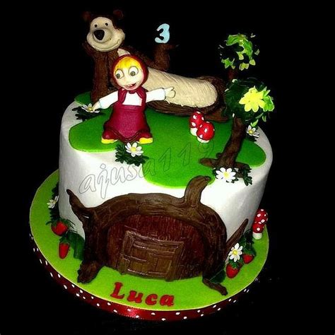 Masha And The Bear Decorated Cake By Ajusa119 Cakesdecor
