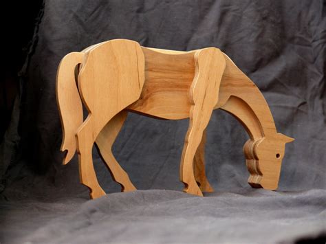 Wooden Horse Wooden Toys Horse Figurine Horse Toys Collectible