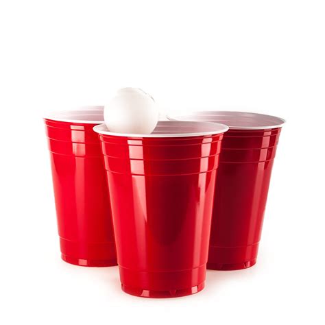 American 16OZ Plastic Red Party Cups Beer Pong Disposable Drinking Game