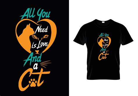 Cat Lover T Shirt Design 6126862 Vector Art At Vecteezy