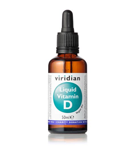 Viridian Liquid Vitamin D Drops 2000iu 50ml Harrods Uk