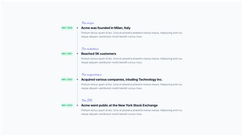 3 Examples Of Brilliant Vertical Timelines With Tailwind Css Cruip
