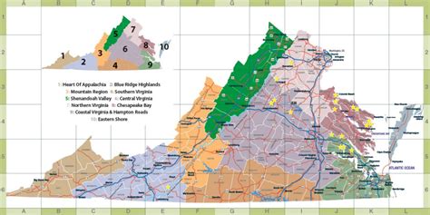 Map Of Regions Savor Virginia