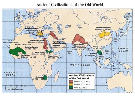 Image Map Of Ancient Civilizations Of The Eastern Hemisphere