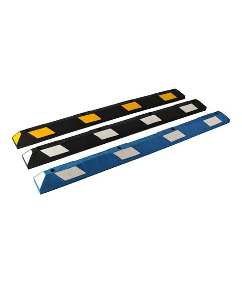 Parking Stop 6-feet - White on Blue | Traffic Safety Supplies