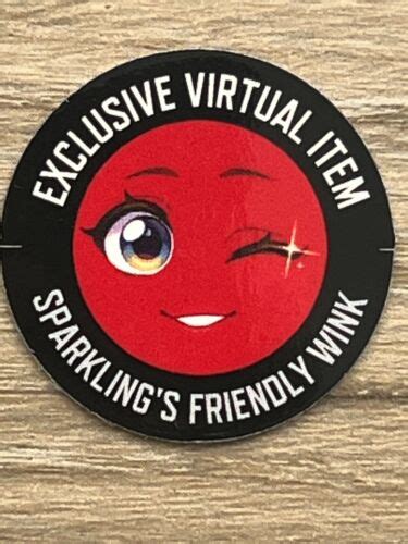 Sparklings Sparklings Friendly Wink Virtual Code Only Roblox Series 10