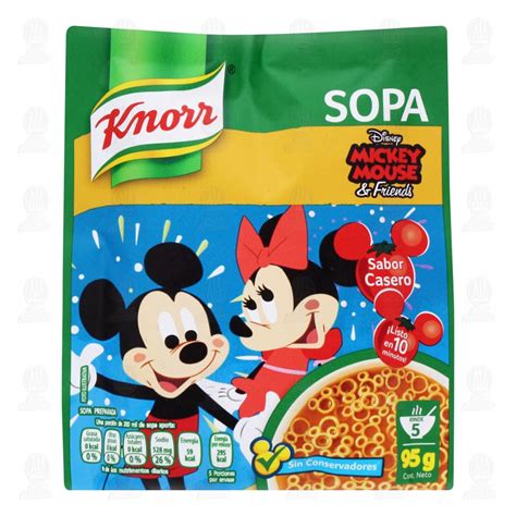 Sopa Preparada Knorr Mickey Mouse 95 Gr