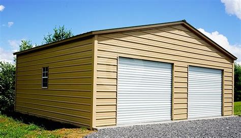 30x25 Vertical Roof Garage 30x25 Metal Garage Prices Garage Door