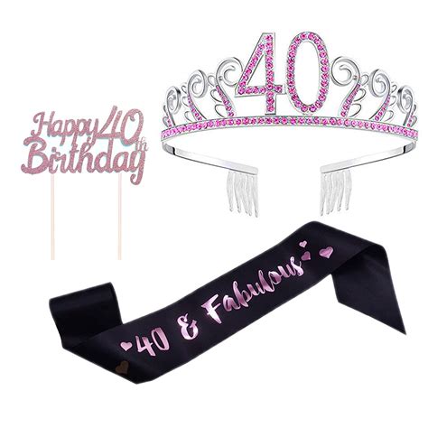 40th Birthday Decorations For Women 40th Birthday Cake