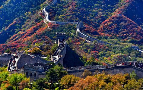As Autumn Deepens Beijings Badaling Section Of The Great Wall Was
