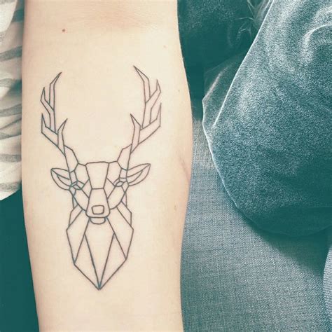 Geometric Deer Tattoo