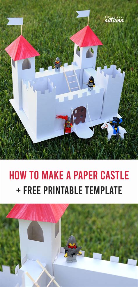 How To Make A Paper Or Cardboard Castle Cardboard Castle Castle