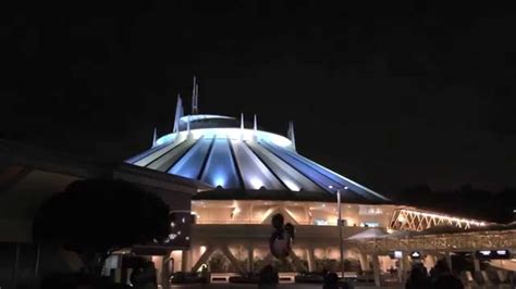 Tokyo Disneyland Space Mountain Lights And Tomorrowland Bgm