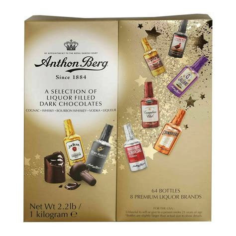Anthon Berg Liqueur Filled Dark Chocolate T Box Pack Of 64 T
