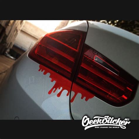 Decals of a favorite quote. free shipping 2 pcs/lot cool blood reflective car sticker ...