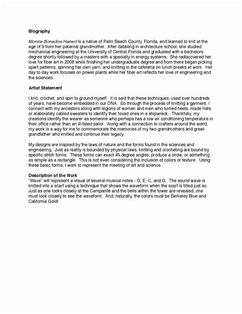 In the most simple terms, a thesis statement is a short statement which provides an insight into what the essay is going to be about. Art Institute Essay Example Fresh Artist S Statement in 2020 | Artist statement examples, Artist ...