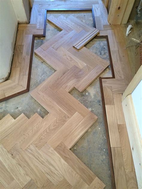 Oak Herringbone Pattern Wood Floor Design House Flooring
