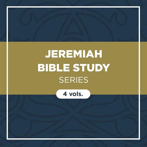 Jeremiah Bible Study Series 4 Vols Verbum