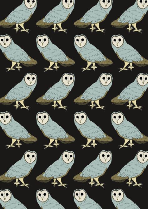 Items Similar To Barn Owl Pattern A4 Print On Etsy Pattern Art Owl