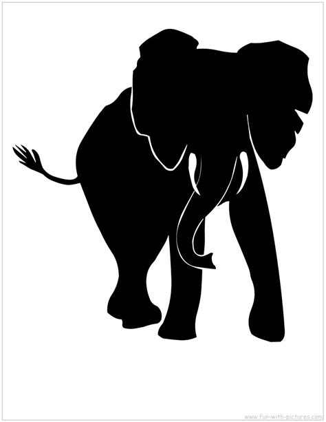 Elephant Silhouette Printable Printable Word Searches