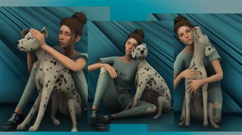 Sims 4 Ccs The Best Mascota Glamour Perro Grande Pose Pack By