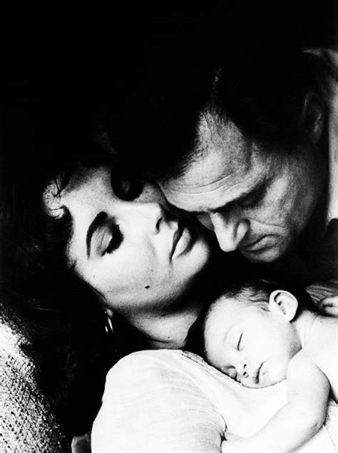 Elizabeth Taylor And Mike Todd With Their Newborn Daughter Liza Todd