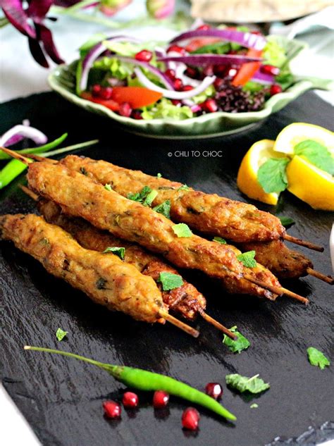Baked Seekh Kabab Ground Meat Skewers Recipes Turkish Salad