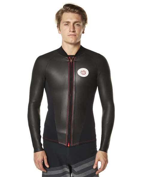 Nineplus Retro Jacket With Front Zip Wetsuit Vest Black Surfstitch