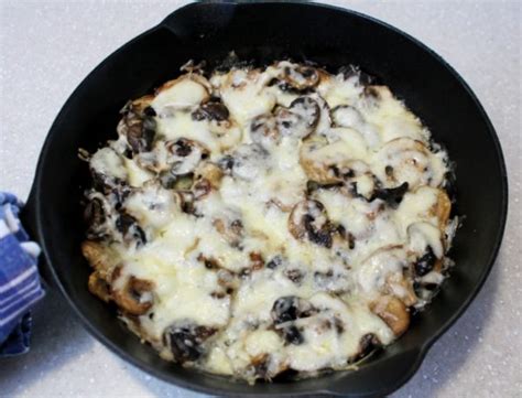Earthy Delicious Baked Mushrooms With Cheese