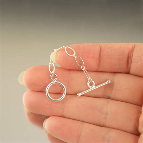 Sterling Silver Toggle Clasp Extender Necklace Extension 2