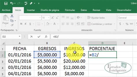 Como Sacar El Porcentaje En Excel