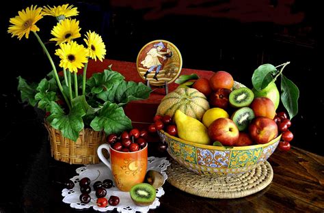Hintergrundbilder Malerei Lebensmittel Blumen Frucht Blume