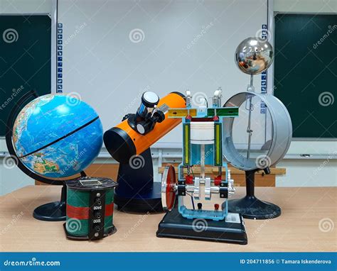 Demonstration Aids Equipment Of The Physics Room Of Astronomy At School
