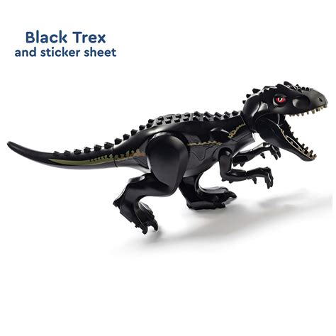 Buy Large Black Indominus Tyrannosaurus Rex Building Blocks Jurassic