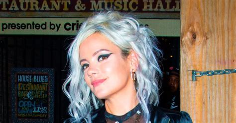 Lily Allen Bares All In Outrageous See Through Top As She Signs Autographs Following Us Gig