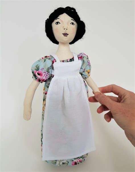 cloth art doll ooak vintage style doll named lucinda etsy new zealand art dolls cloth lady