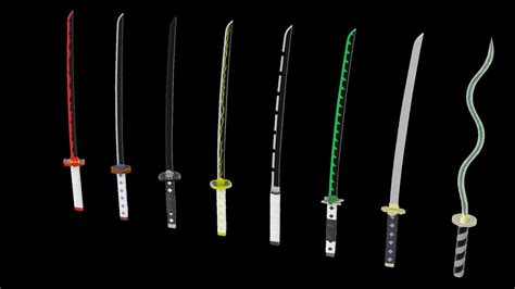 Pillar Sword Kimetsu No Yaiba Espada De Pilares 3d Model Cgtrader