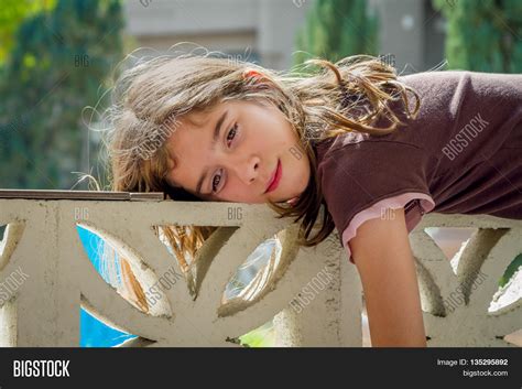 Young Tween Girl Lays Image And Photo Free Trial Bigstock
