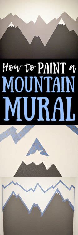How to murals painting and finishing. How to Paint a Mountain Mural - The DIY Lighthouse