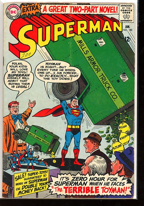 Superman 182 1966 First Appearance Of The Toyman In The Silver Age