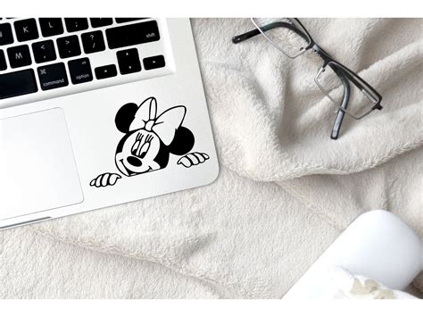 Mickey Mouse Peek A Boo Decal Mickey Mouse Winking Peek A Boo Etsy