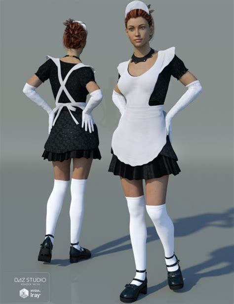 Goth Maid For Genesis 3 Females 3d Models For Poser And Daz Studio