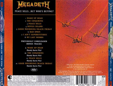 Screams Of Metal Megadeth Peace Sells But Who S Buying