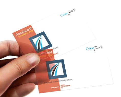 Translucent Business Cards Color Track Printing Center